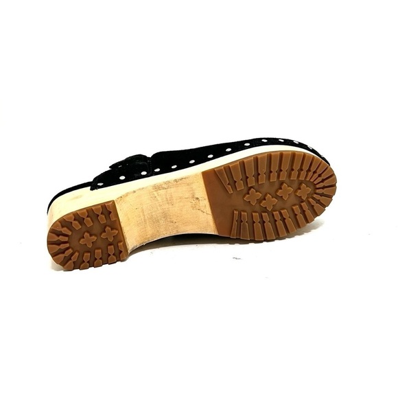 REBECCA MINKOFF | Vintage Y2K black suede slip on wooden clogs - Picture 8 of 8